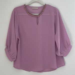NYLA mauve blouse